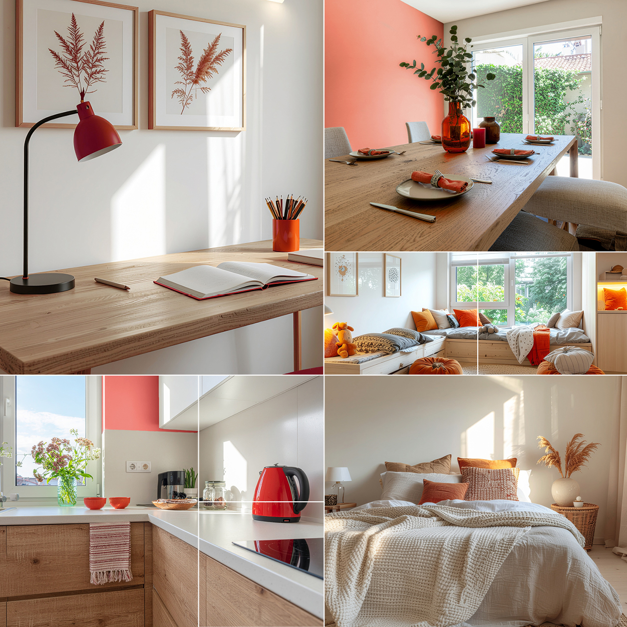 Fotocollage Rotorange