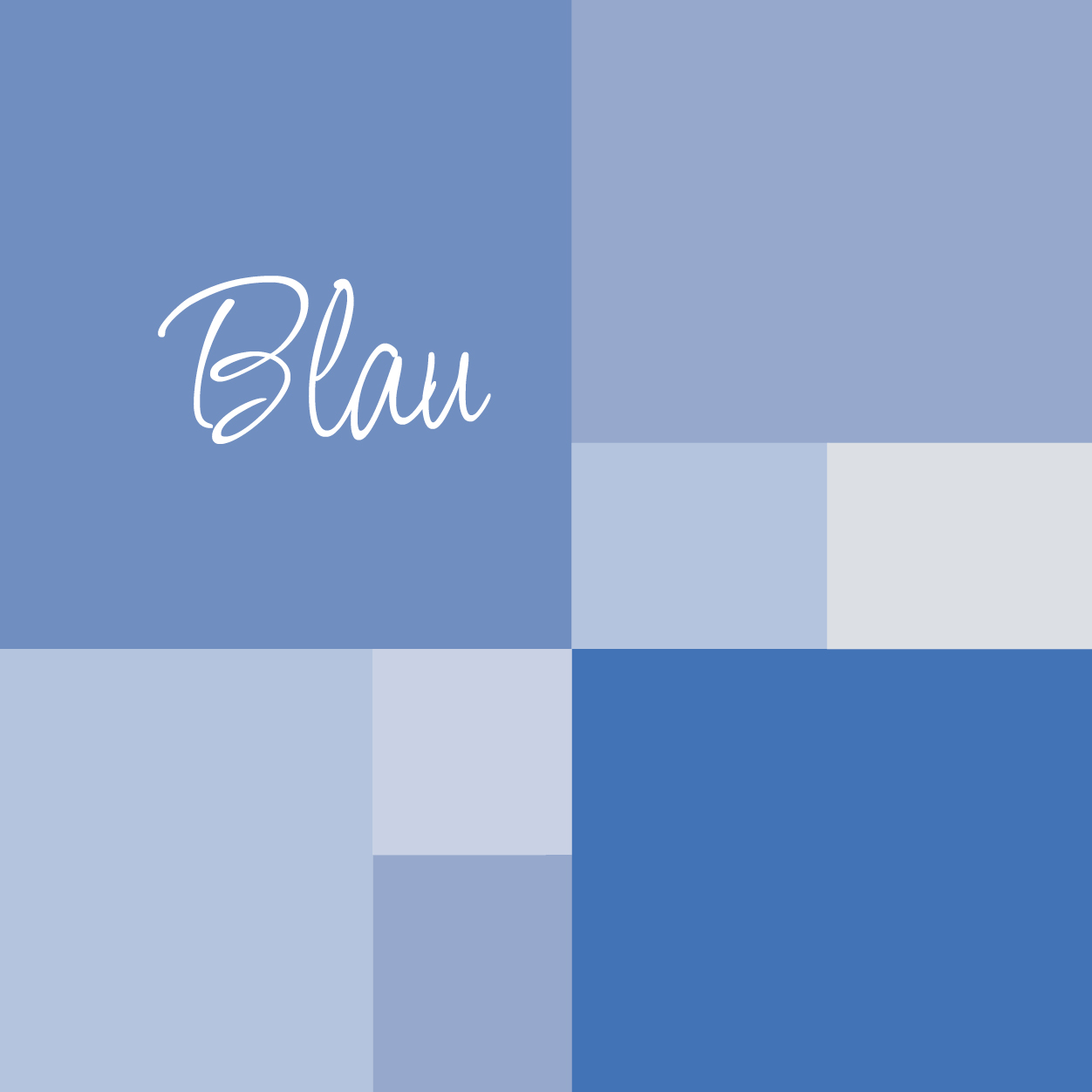 Farbcollage blau