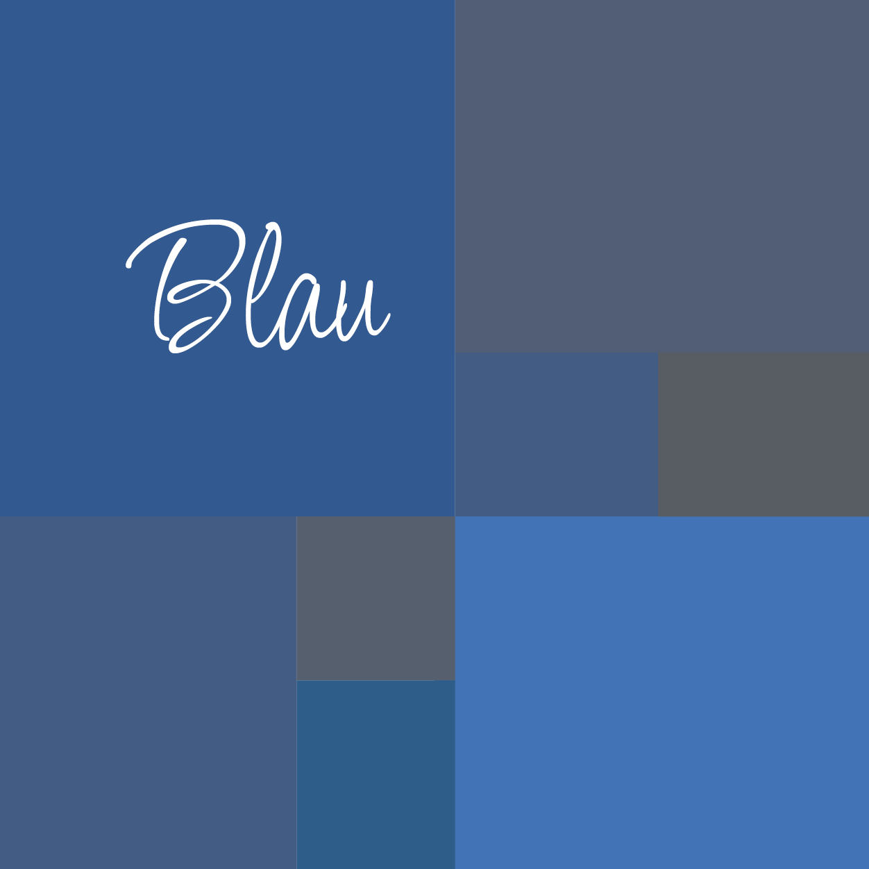 Farbcollage Blau