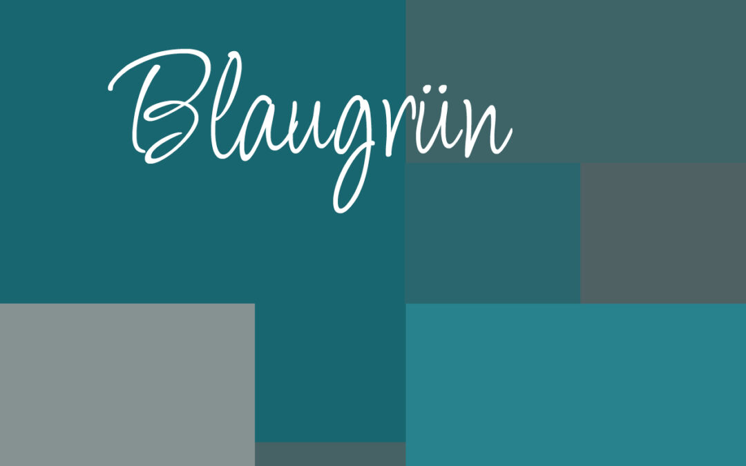 Kraeftiges Blaugrün