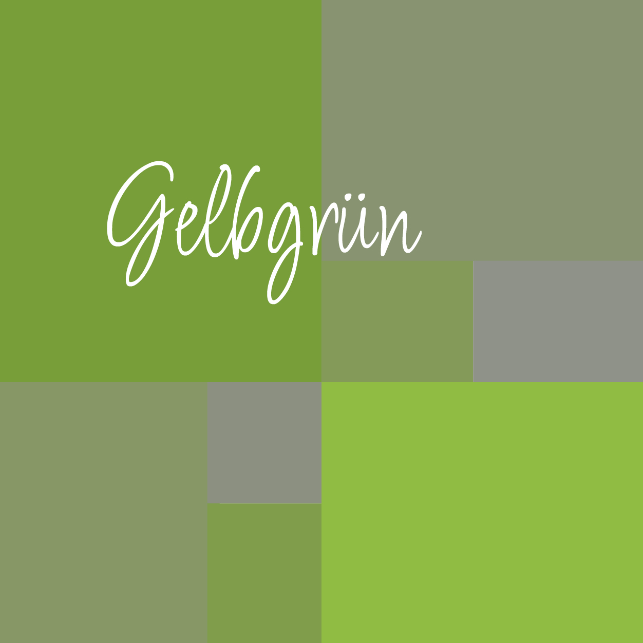 Farbcollage Gelbgrün