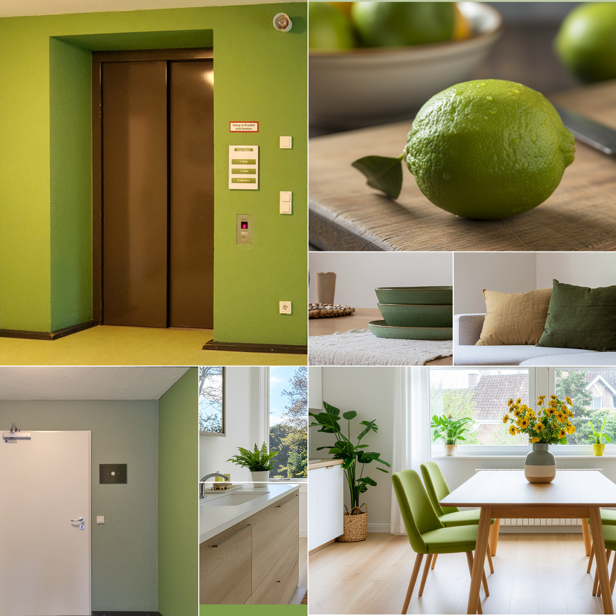 Bildcollage Gebgrün