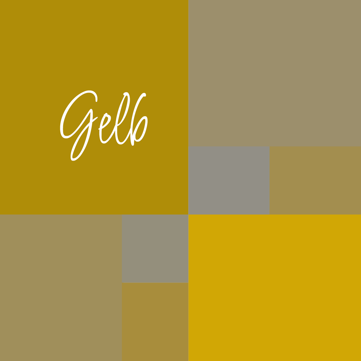 Farbcollage Gelb