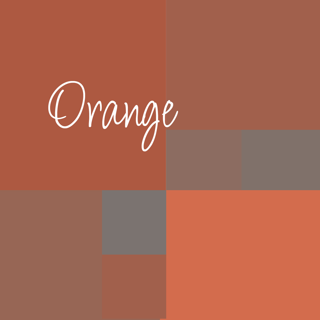 Farbcollage Orange