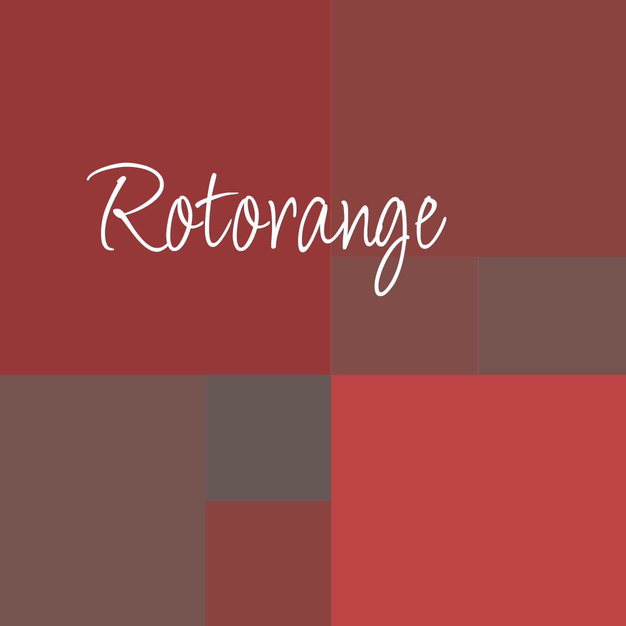 Farbcollage Rotorange